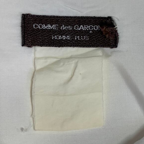 COMME des GARCONS HOMME PLUS XXL White One Pocket Button Up Long Sleeve Shirt - Picture 5 of 5